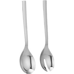 WMF Nuova - Cubiertos Ensalada 25 cm 2 Piezas , Acero Inoxidable Pulido Cromargan, Aptos para Lavavajillas