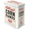 Nostalgic-Art Caja de almacenamiento retro L, Kellogg's – Corn Flakes Package – Idea de regalo para cocina, Lata grande de café,