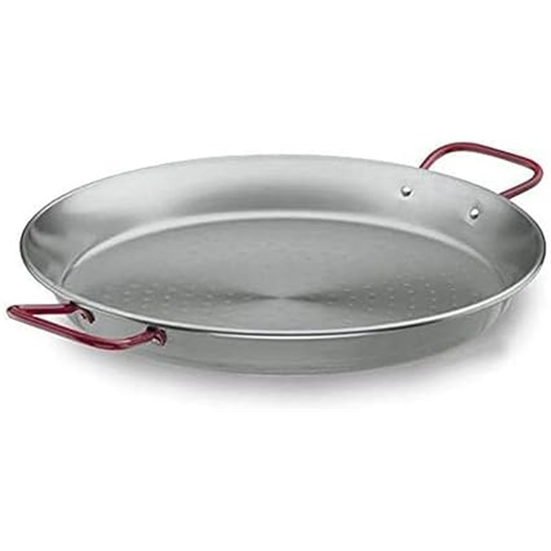 LACOR FBA_63633 Steel Pro 63633 Paellera, Acero, Negro, 32 cm