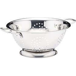 KitchenCraft Colador, Escurridor, Acero Inoxidable, Doble Mango, 24 cm