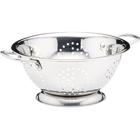 KitchenCraft Colador, Escurridor, Acero Inoxidable, Doble Mango, 24 cm