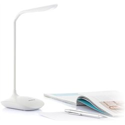 InnovaGoods® Lámpara LED de mesa Lum2go con 3 niveles de intensidad, luz blanca y luz cálida, ideal para mesita de noche, escrit