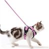 Wdmiya Arnes Gato Antiescape, Arnés para Gato Ajustable con Correa de 150cm, Chaleco Suave Cómodo Reflectante Transpirable para 