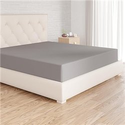 Amazon Basics Sabana Bajera Ajustable, 90 x 200 x 30 cm, de Poliéster Microfibra, Gris Oscuro