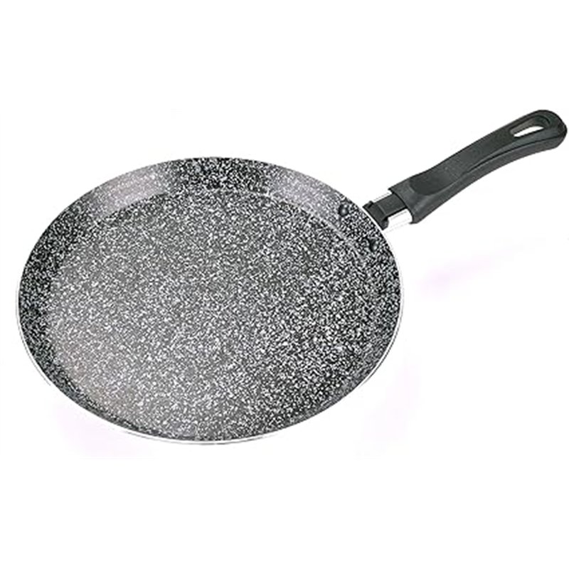 Alluflon Sartén para crepes Tradizione Italia, antiadherente y con revestimiento de pizarra antiarañazos para tortitas y tortita