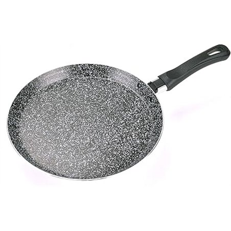 Alluflon Sartén para crepes Tradizione Italia, antiadherente y con revestimiento de pizarra antiarañazos para tortitas y tortita