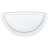 Eglo Lámpara de pared Planet 1, lámpara led de interior de acero y cristal, lámpara de salón en blanco y transparente, casquillo