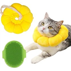 DKDDSSS 2PCS Collar de Recuperación para Gato Perros, Ajustable Collar de Protección Mascotas para Recuperación de Cirugía Herid