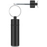 iSnuff Mini tarro de viaje Dispensador de llavero botella hermética contenedor portátil - negro