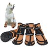 Dociote Zapatos para Perros, 4Pcs Antideslizante Botas con Correas Resistente, Impermeables Protectores de Patas para Perros Med