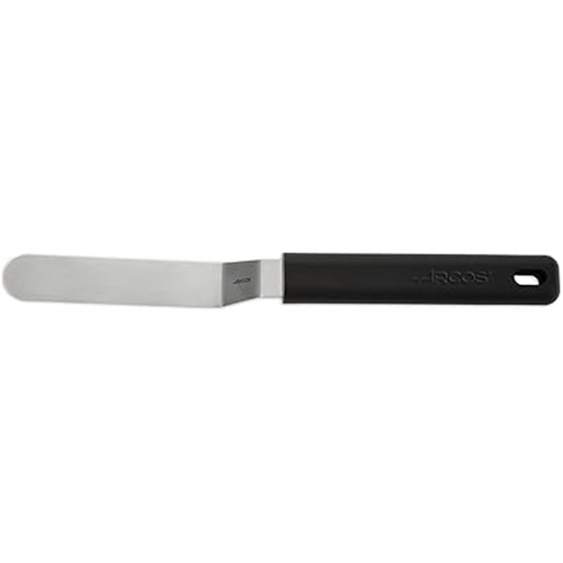 ARCOS Espátula de Cocina para Emplatado en Acero Inoxidable 90 x 200 Mm. Accesorio para Emplatar Tartas, Lasañas y Postres con M