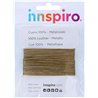 INNSPIRO Cordón Cuero metálico Dorado 1,5mm. 5m.