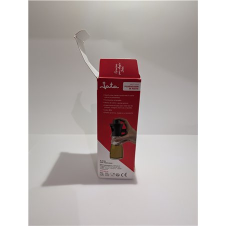 JATA HACC4545 - Pulverizador Aceite Spray de Cristal. 150 ml de Capacidad. Rellenable. Libre de BPA. Ideal para Freidora Aire. A