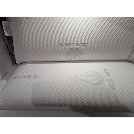 Todocama Almohada viscoelástica Aloe Vera (Pack de 2 Unidades - 70 cm)