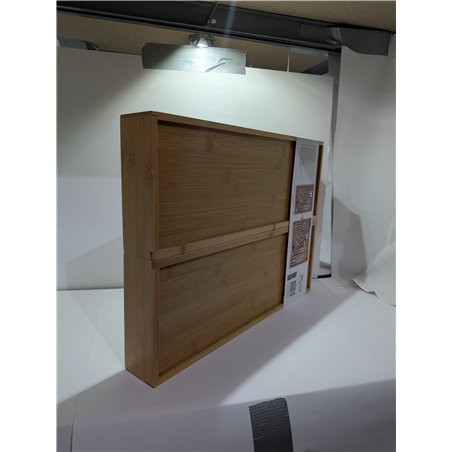 alpina Organizador Cajones - Cubertos para Cajon Cocina Extensible 46x34-56,5x6 cm - Caja Organizadora para Utensilios hasta 8 C