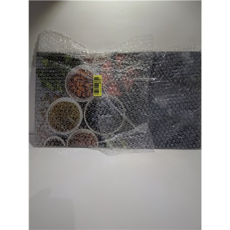 KESPER 3654313 - Tabla de cortar multifuncional de cristal (2 unidades), diseño de avocado. Cubierta de placa de cocina/tabla de
