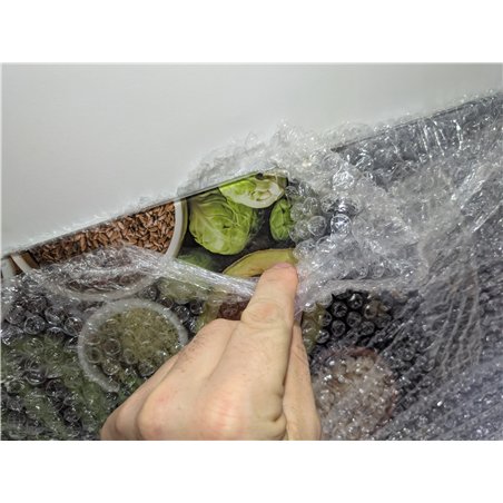 KESPER 3654313 - Tabla de cortar multifuncional de cristal (2 unidades), diseño de avocado. Cubierta de placa de cocina/tabla de