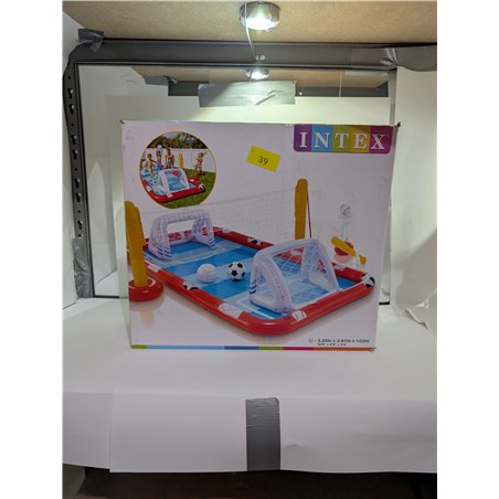 Intex 57147NP - Centro de juegos acuático hinchable INTEX, para niños, medidas 325x267x102 cm, 470 litros, voleibol, fútbol, bal
