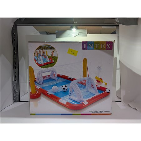Intex 57147NP - Centro de juegos acuático hinchable INTEX, para niños, medidas 325x267x102 cm, 470 litros, voleibol, fútbol, bal
