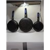 BRA Advanced Set de sartenes, aluminio fundido antiadherente sin PFOA, de rendimiento superior, resistencia a los arañazos y a l