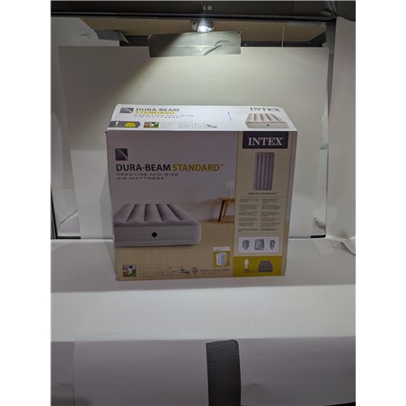 Intex Cama Inflable Doble Dura-Beam Prestige de Altura Media con USB 150, tamaño inflado: 99 cm x 1,91 m x 30 cm (64177)