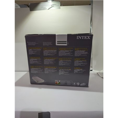 Intex Cama Inflable Doble Dura-Beam Prestige de Altura Media con USB 150, tamaño inflado: 99 cm x 1,91 m x 30 cm (64177)