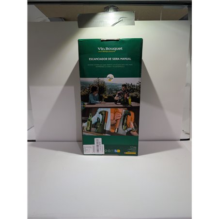 VB VIN BOUQUET FIA 936 Escanciador de Sidra Manual Plis Plas, Incluye Adaptador de Botella Vasca, Verde