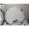 M Ledme - Pack 2, Downlight LED 220mm 20W, 2000 lúmenes, Panel Redondo Extraplano, Color Luz fría (6000k), Corte estándar 205 mm
