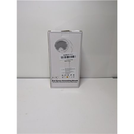 Euqvunn Cepillo a Vapor para Gatos con Botón de Liberación, [Diseño Ultra-Silencioso/Mango Ergonómico] Cepillo gato Vapor Recarg