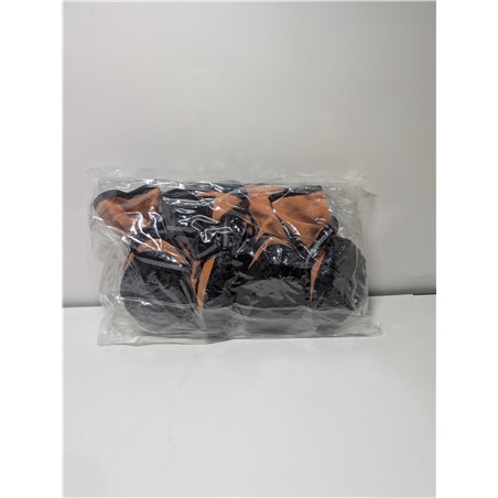 Dociote Zapatos para Perros, 4Pcs Antideslizante Botas con Correas Resistente, Impermeables Protectores de Patas para Perros Med