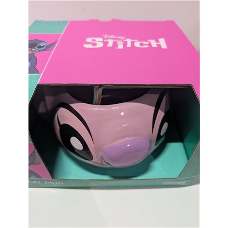 Paladone - Taza de café de cerámica de 450 ml con la forma de Angel de Disney. Producto oficial de Lilo & Stitch. Artículos nove