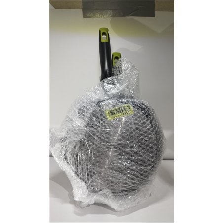 Monix Eco Nature Set de sartenes 18-22-26 cm, aluminio forjado reciclado, cerámica antiadherente reforzada, apta para todo tipo 