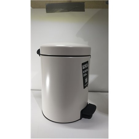 Brabantia - NewIcon Cubo de Pedal 5L - Papelera Pequeña para Baño o Aseo - Tapa de Cierre Suave - Funcionamiento con Pedal Liger