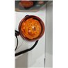 Hooma 40 Leds Rotativo Tractor LED Luz Advertencia de Emergencia Ámbar con Magnética 7 Modos, 12V/24V con Cable para Furgonetas,