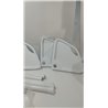 Wenko Rinconera telescópica Easy blanco - con 4 repisas, Aluminio, Blanco