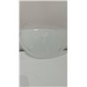 Eglo Lámpara de pared Planet 1, lámpara led de interior de acero y cristal, lámpara de salón en blanco y transparente, casquillo