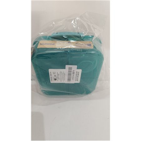 Sistema To Go fiambrera bento | Fiambrera con tarrina para yogur o fruta | Plástico con destino al océano | 1,25 l | Verde Azula