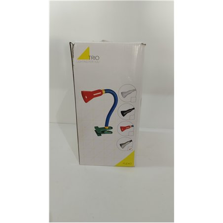 Trio 5028010-47 - Flexo pinza, 18W, IP20, 320 lumens, E14, color aluminio