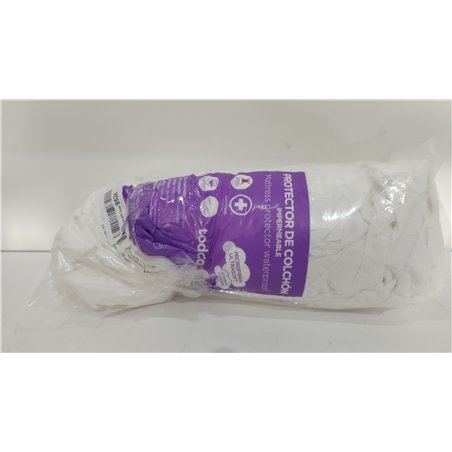 Todocama - Protector de colchón/Cubre colchón Ajustable, de Rizo, Impermeable y Transpirable. 3003 (Todas Las Medidas Disponible