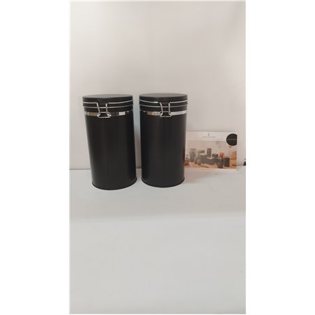 Dosenritter | 2 x lata para café/almacenaje, de metal, con junta de silicona y tapa de cierre hermético, para aprox. 500 g de ca