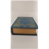 Vintiquewise Caja de almacenamiento decorativa con forma de libro, color azul