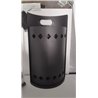 Relaxdays Accesorios Chimenea, Modernos, Juego de Estufa con Cubo, Atizador, Pinzas, Escoba y Pala, Negro, Acero, Set de 5 Pieza