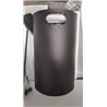 Relaxdays Accesorios Chimenea, Modernos, Juego de Estufa con Cubo, Atizador, Pinzas, Escoba y Pala, Negro, Acero, Set de 5 Pieza
