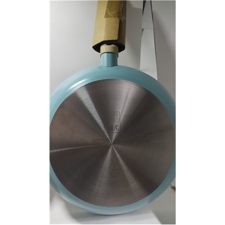 BRA Nordik Set de sartenes 20-24-28 cm de diseño nórdico de aluminio forjado con antiadherente, aptas para todo tipo de cocinas 
