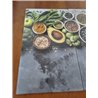 KESPER 3654313 - Tabla de cortar multifuncional de cristal (2 unidades), diseño de avocado. Cubierta de placa de cocina/tabla de
