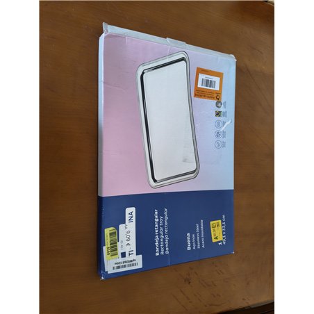 Tramontina Bandeja Rectangular Acero Inoxidable 48 cm