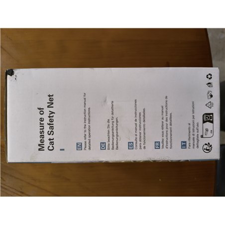 NieKilig 4x3m Red Protección para Gatos Terraza de sin Taladro, Red de Seguridad Transparente para Malla Gatos para Balcones, Ve