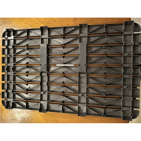 Tatay Tarima de Ducha Rectangular de plástico Resistente, Acabado Efecto Madera, con protección Anti-UVA, antidesliante, con Tac