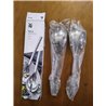 WMF Nuova - Cubiertos Ensalada 25 cm 2 Piezas , Acero Inoxidable Pulido Cromargan, Aptos para Lavavajillas