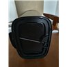 Amazon Basics Cubo de basura rectangular pequeño antimanchas con pedal suave, baño, dormitorio o salón, acero inoxidable cepilla